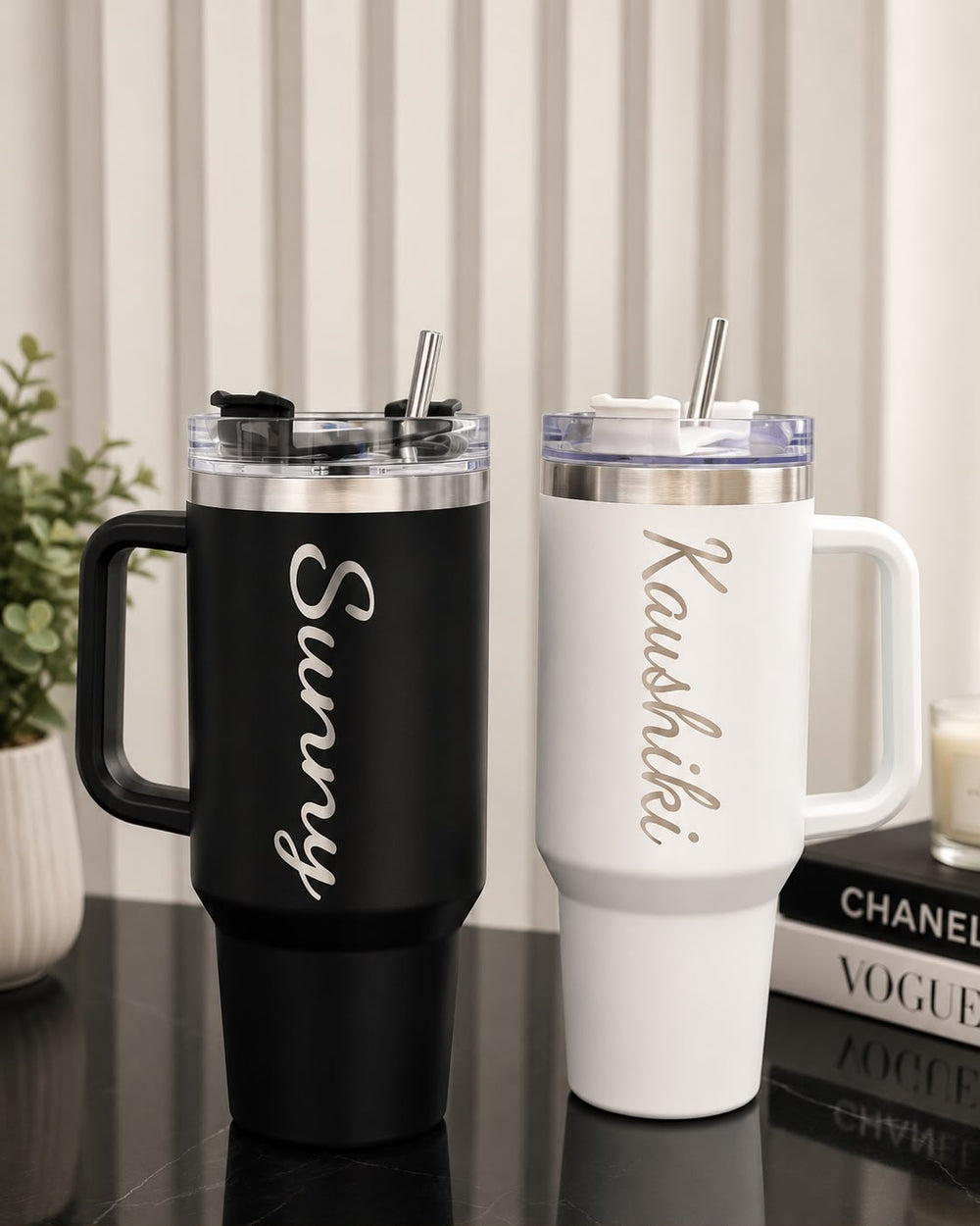Black Personalised Tumbler